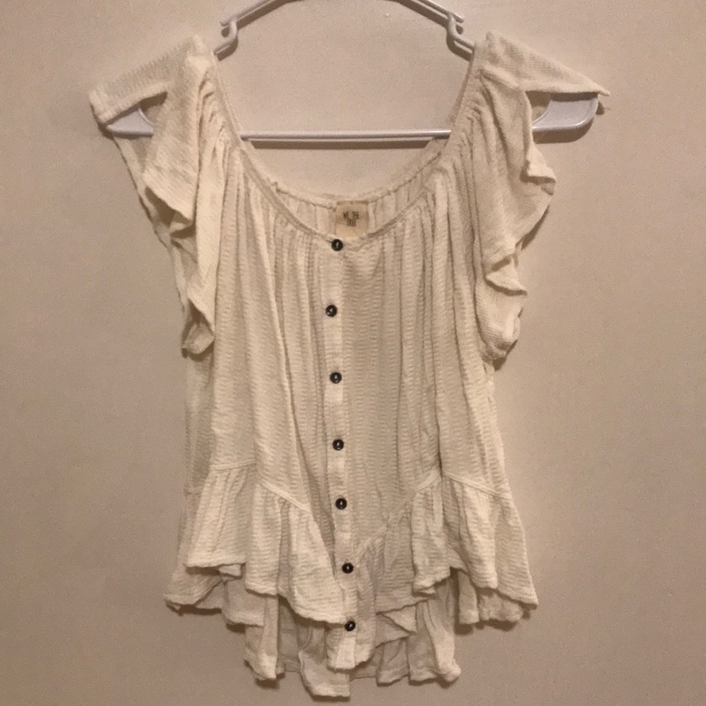 We the Free flowy cropped blouse